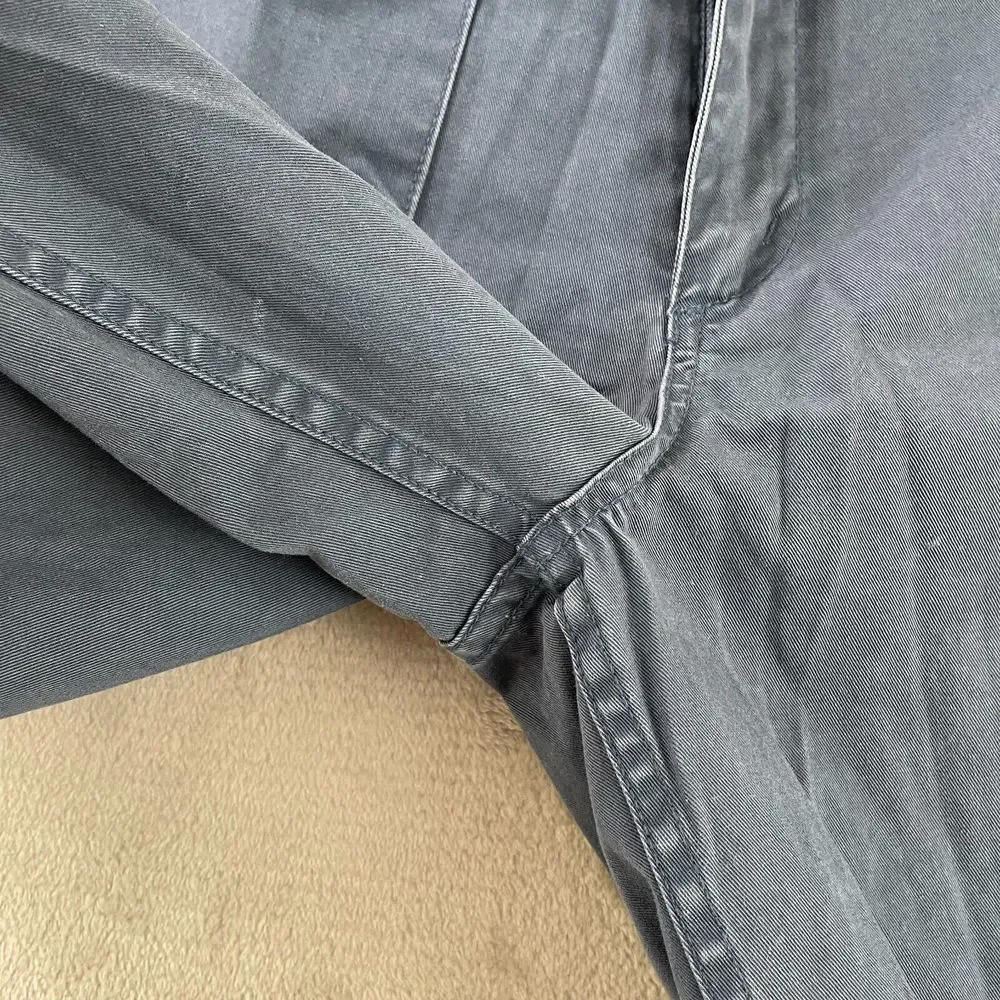 UNIS Field Cargo Shorts Men Medium‎ (32x9) Blue Chino Zip Fly Made in Korea
